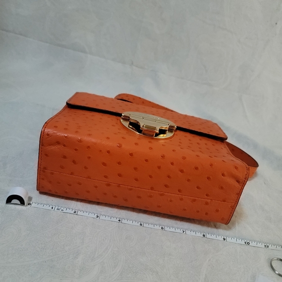 NWOT Michael Kors Ostrich Leather Shoulder bag - Picture 9 of 10